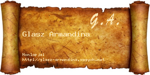 Glasz Armandina névjegykártya